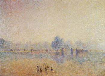 卡米耶 畢沙羅 The Serpentine, Hyde Park, Fog Effect